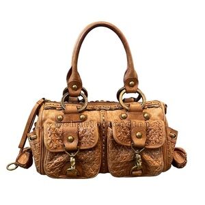 vtg Isabella Fiore • Garden of Weavin • CORY Leather Satchel